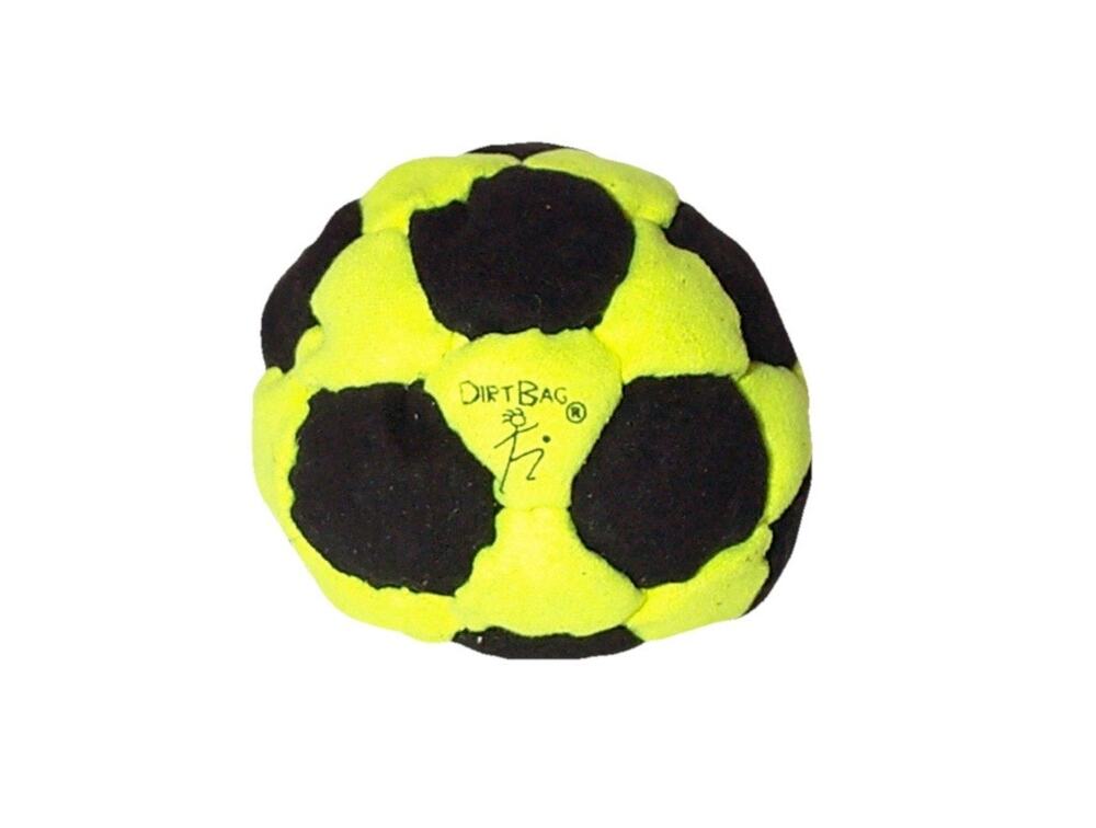 🔥World Footbag Dirtbag 32 Hacky Sack NEON/BLACK BNWT🔥